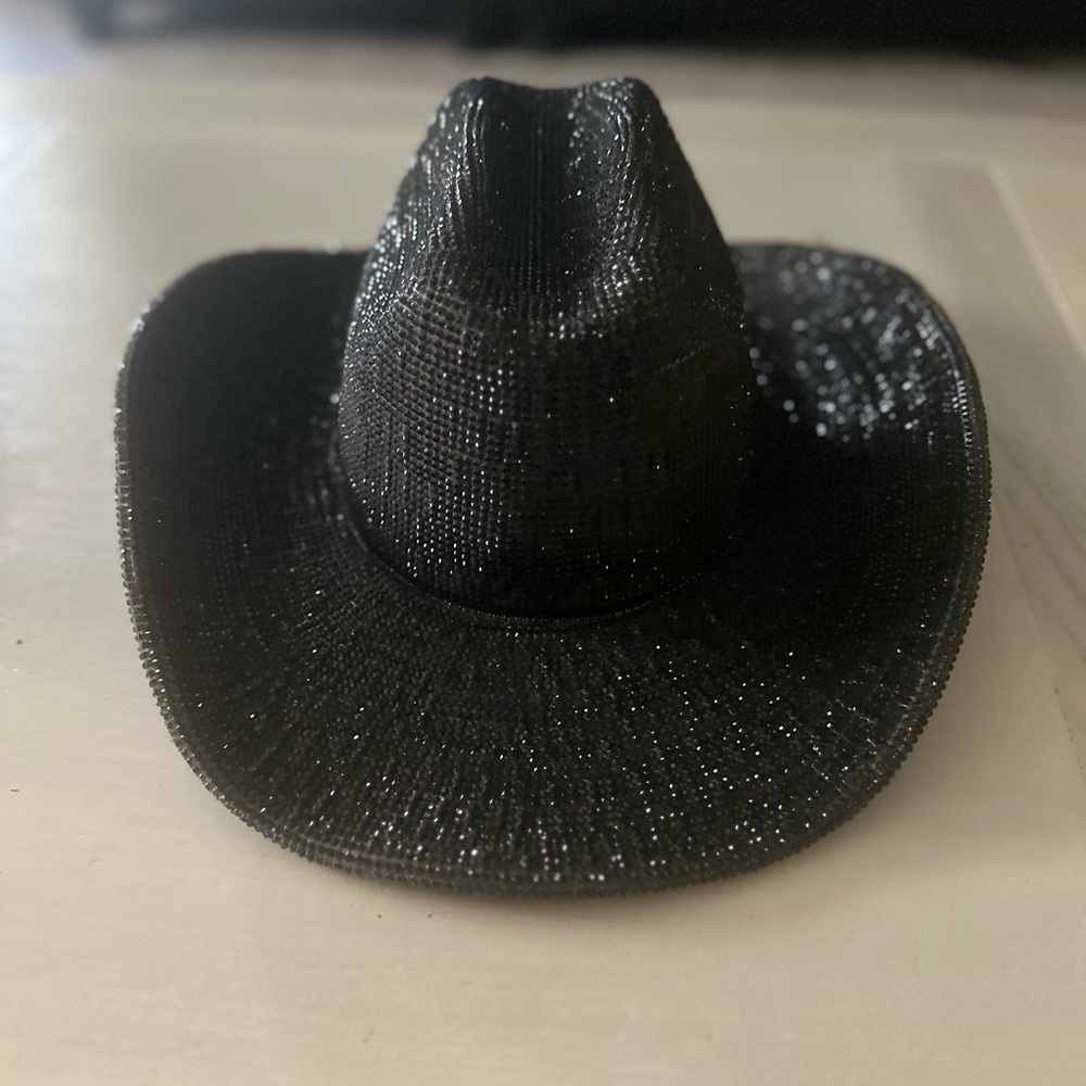 Black rhinestone wonder west cowgirl hat